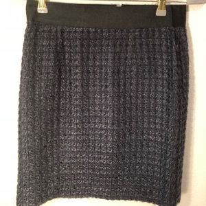Black and Blue tweed skirt